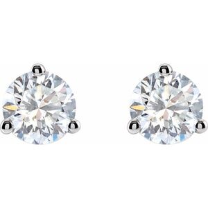 14K White Gold 1.00 CTW Lab-Grown Diamond Stud Earrings
